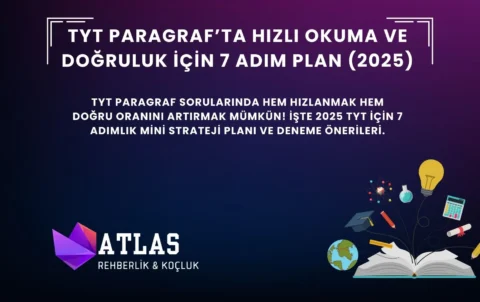 TYT Paragraf’ta hız ve doğruluk için 7 adım plan – Atlas Rehberlik 2025