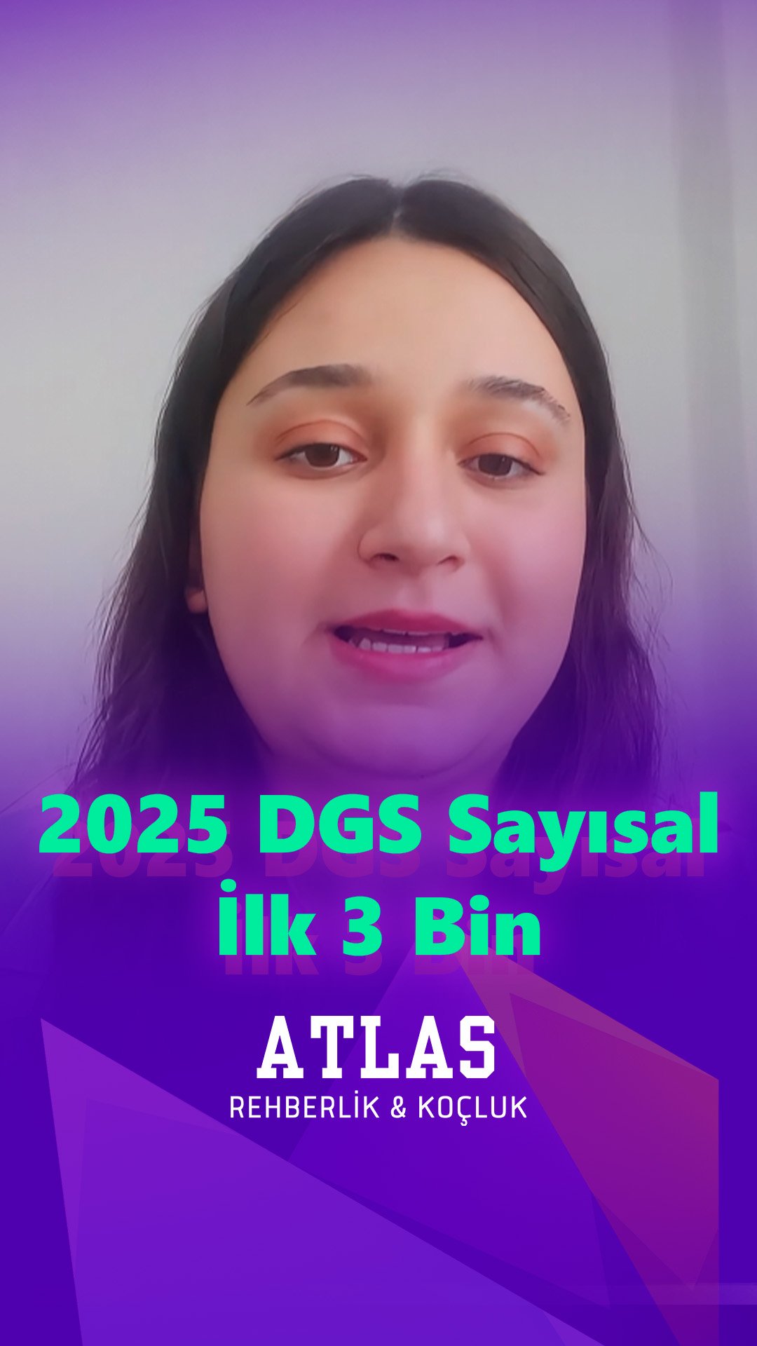 Nisa Özdede - DGS derece başarı hikayesi, Atlas Rehberlik koçluk öğrencisi