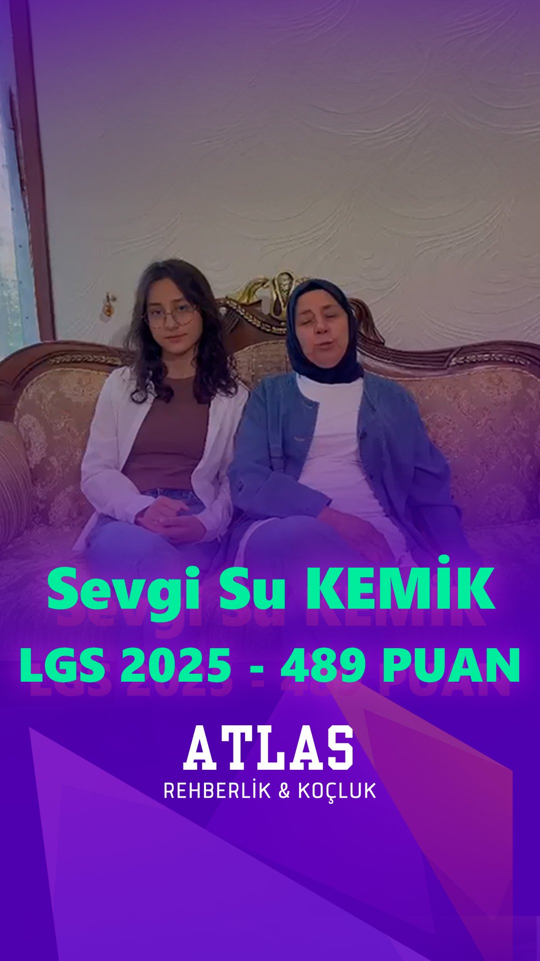 Sevgi Su - LGS başarı hikayesi, Atlas Rehberlik koçluk öğrencisi